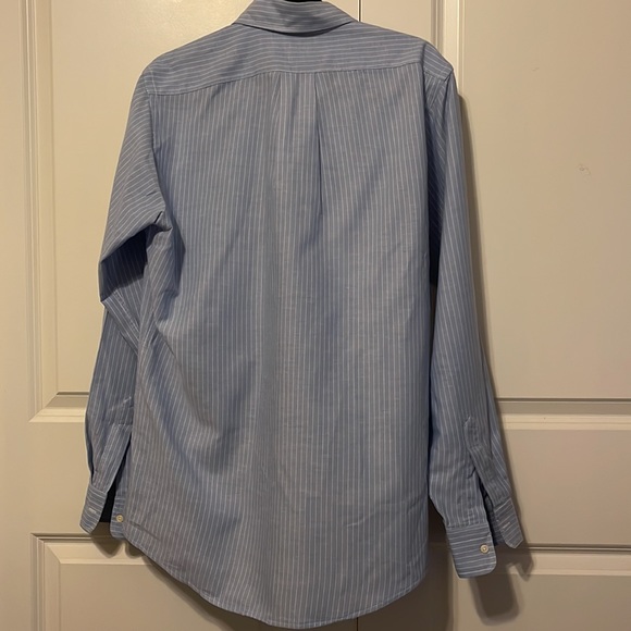 LL Bean blue striped button down. Neck 15.5 sleeve 36 - Picture 4 of 4